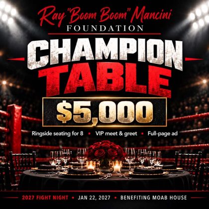 2027 Fight Night – Champion Table Sponsorship