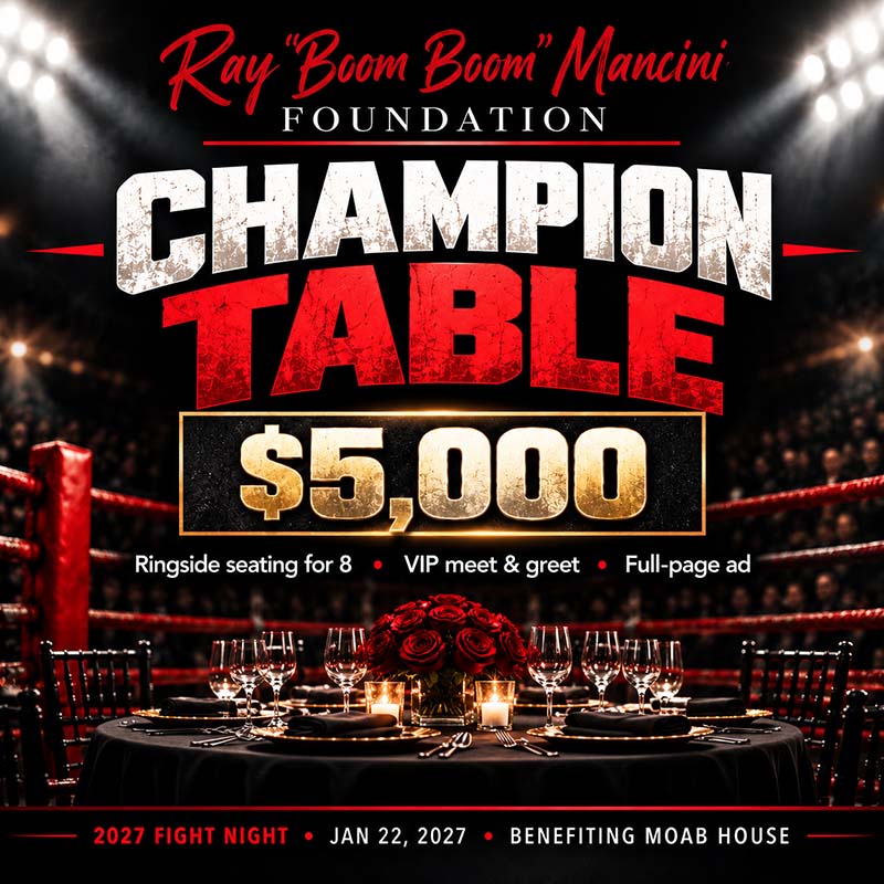 2027 Fight Night – Champion Table Sponsorship