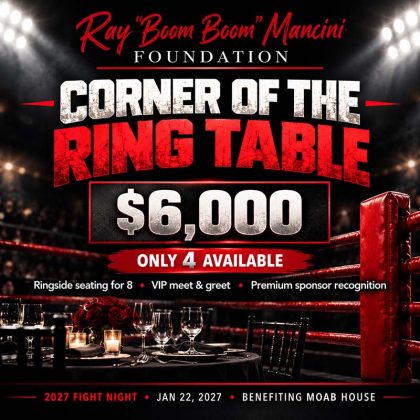2027 Fight Night – Corner of the Ring Table Sponsorship
